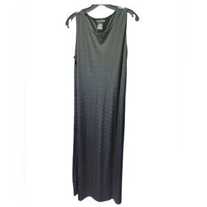 Casual Black Sleeveless Cowl Neck Maxi Dress